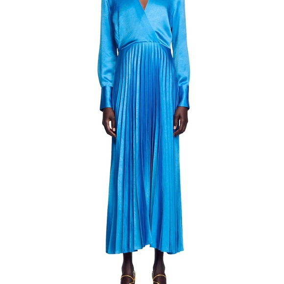 Sandro Dresses & Skirts - Sandro Blue Long Sleeve Dress
